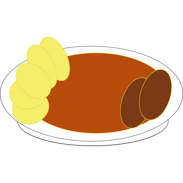 Vector image of meal