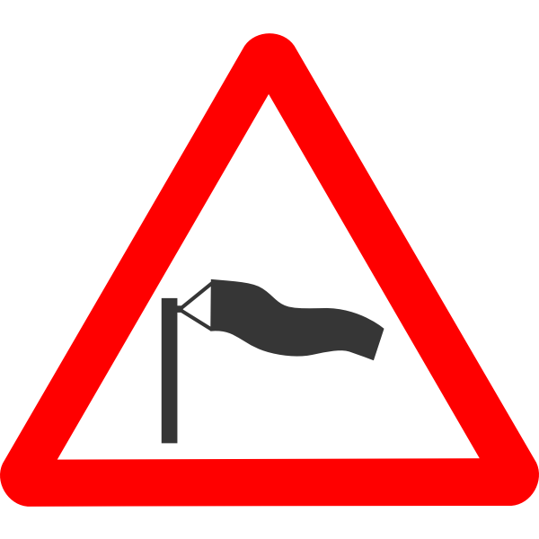 Roadsign crosswind