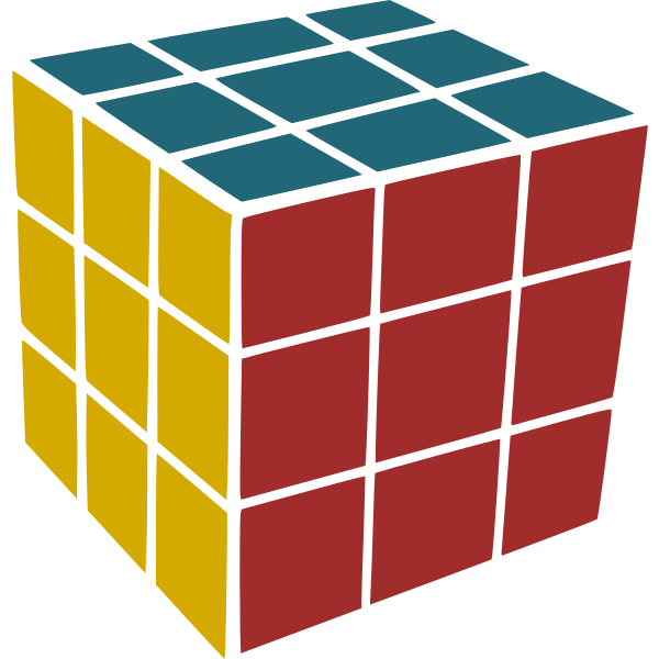 Master cube vector clip art