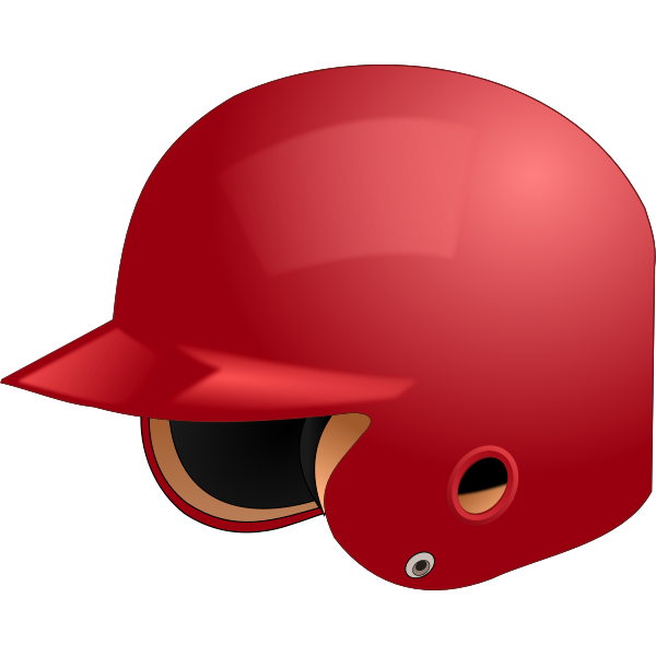 Baseball helmet vector image