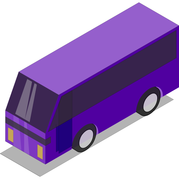 Purple bus