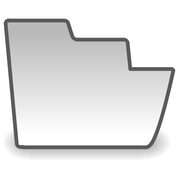 Gray folder icon