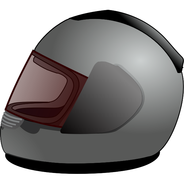 Vector clip art of full-face helmet