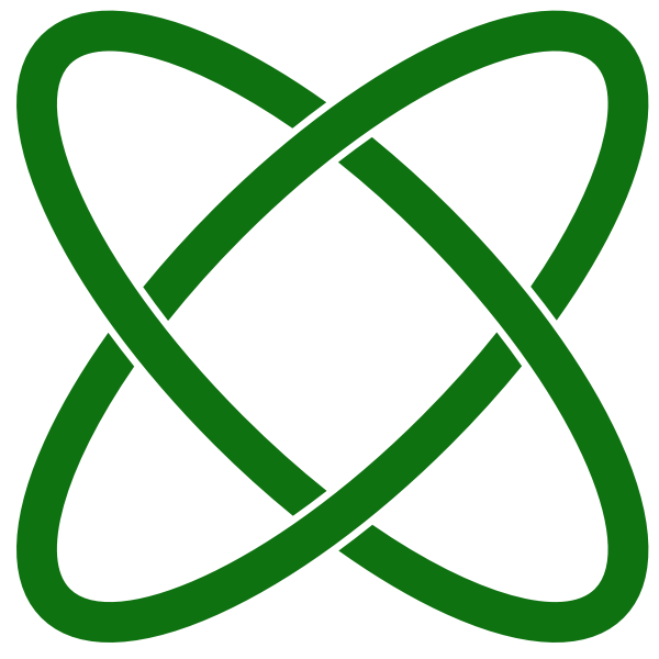 Vector graphics of atom path sign