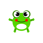 Vector image of a frog