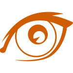 Simple orange eye