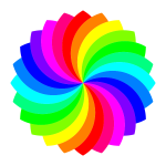 Color pallette vector image