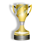 Vector clip art of trophy