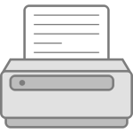 Simple printer vector icon