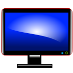 Computer monitor vector image