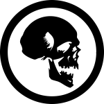 Human skull symbol vector image