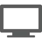 Computer monitor symbol vector illustration