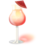 Vector clip art of glass with Martini cocktail