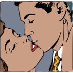 Retro kissing