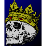 Skull and crown