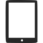 Tablet computer icon