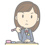 Grumpy student vector image