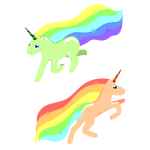 Two unicorns