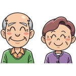 Older smiling couple