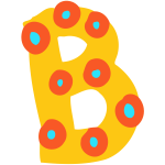 Decorated letter B