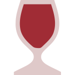 Glass of red wine