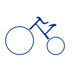 Big bicycle bike icon symbol