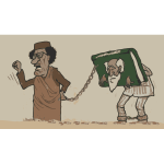 Gaddafi Cartoon