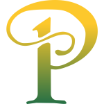 Letter P in arty style