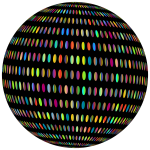 Spiral Circles Sphere Prismatic With BG