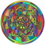 Interleaved Geometric Mandala Polyprismatic