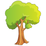 Pleasant Greenery Scene Tree Isolated