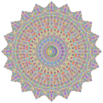 Mandala with colored pattern