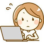 Stressed woman at computer