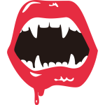 Halloween bloody mouth