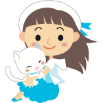 Girl with Cat