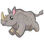 Rhinoceros running