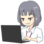 Girl Using Laptop By dadaworks