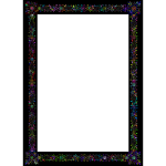 Vintage Floral Border Frame Polyprismatic