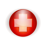 red cross button