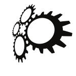 Gears silhouette