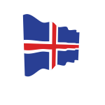 Iceland waving flag