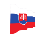 Waving flag of Slovakia