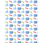 Cloud network seamless pattern