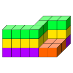 Outlined image of cubes