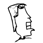 Abstract man drawing