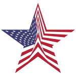 America Flag Star