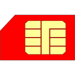 SIM card vector image