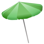 Beach umbrella vector clip art