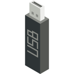 USB stick vector icon