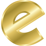 Effect Letters alphabet gold